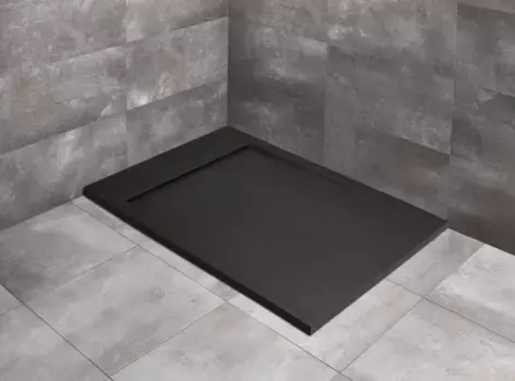 Душевой поддон из литьевого мрамора 120x90 см Radaway Teos F Black HTF12090-54