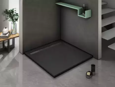 Душевой поддон из литьевого мрамора 90x90 см WeltWasser WW TRS 90 STONE-BL 10000004412