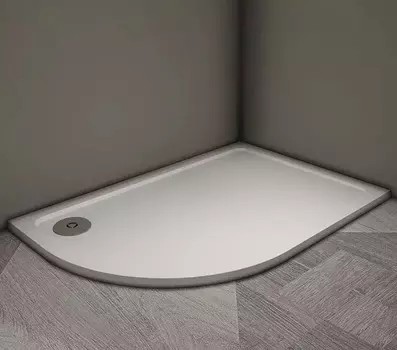 Душевой поддон из литьевого мрамора 100x90 см Veconi Tezeo Stone TZ11R-10090A-01-19C3