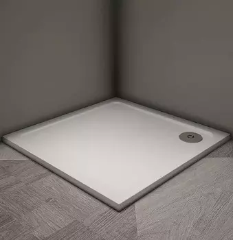 Душевой поддон из литого мрамора 90x90 см Veconi Tezeo Stone TZ08-90K-01-19C3