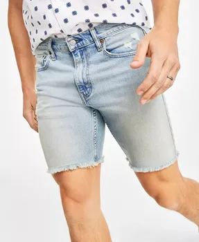 Мужские джинсовые шорты Flex 412 Slim Fit с пятью карманами, длина 9" Levi's, синий