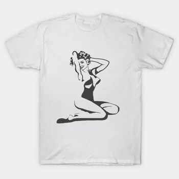 Футболка женская The Pin Up Girl Harajuku Print Kawaii футболка летняя женская футболка с коротким рукавом топ футболка S