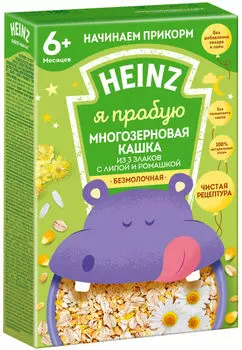 Кашка Heinz Многозерновая из 3 злаков с Липой и Ромашкой 200г