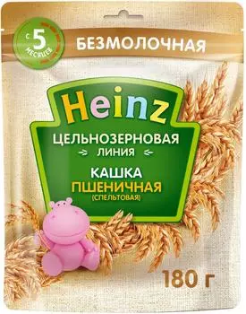 Кашка Heinz Пшеничная спельтовая цельнозерновая без молока 180г