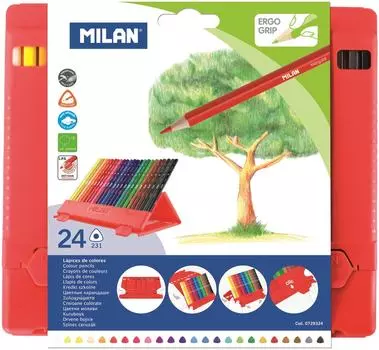 Карандаши цветные Milan 24 цвета