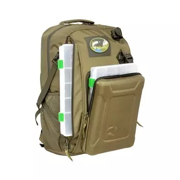 Рюкзак рыболовный с коробками FisherBox Aquatic РК-02Х (хаки)