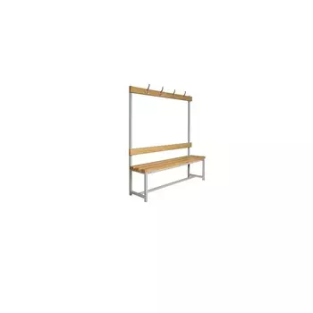 Скамейка для раздевалок односторонняя 150x34x169 см Ellada УТ963