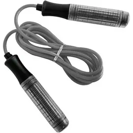 Скакалка ручки пластиковые, шнур ПВХ B23649 черная