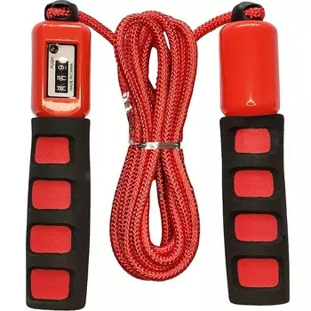 Скакалка со счетчиком 280см Sportex E32627-3 красный