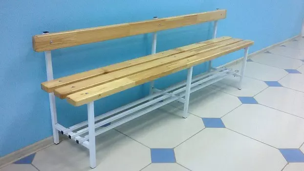 Скамья для раздевалок со спинкой, 2м ФСИ 6346