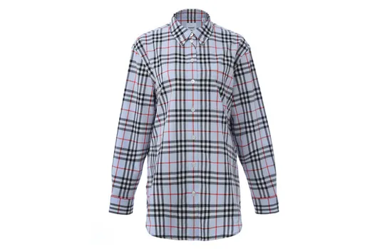 Рубашка женская Burberry, светло-серый