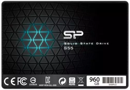 SSD накопитель Silicon Power Slim S55 960Gb (SP960GBSS3S55S25)