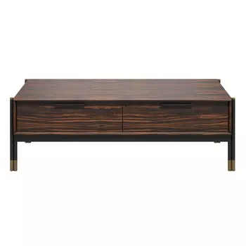 Журнальный столик benissa (mod interiors) коричневый 124x40x59 см.