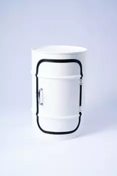 Журнальный столик-бочка (starbarrel) белый 36x56x36 см.