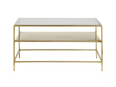 Журнальный столик decadent (nordal) золотой 60x45x90 см.