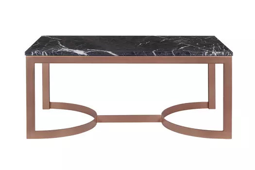 Журнальные и кофейные столики cтол журнальный aron marble-cu (mak-interior) бронзовый 100x44x60 см.