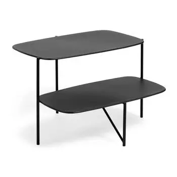 Журнальный столик wigan (la forma) черный 62x40x58 см.