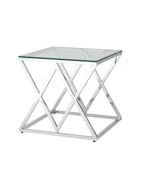 Журнальный стол инсигния 55*55 (stoolgroup) серебристый 55x55x55 см.