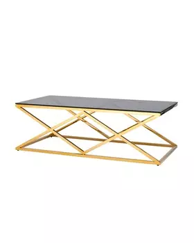 Журнальный стол инсигния (stoolgroup) золотой 120x40x60 см.