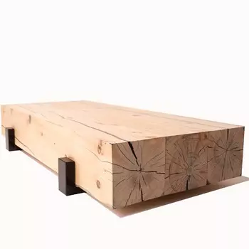 Журнальный стол из кедра (wowbotanica) бежевый 151x27x67 см.