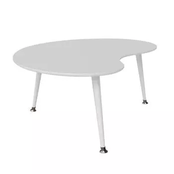 Журнальный стол почка монохром (woodi) белый 90.0x60.0x43.0 см.