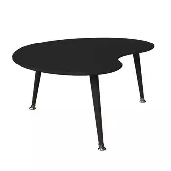 Журнальный стол почка монохром (woodi) черный 43.0x60.0x90.0 см.