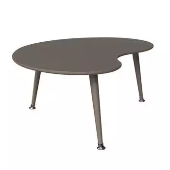 Журнальный стол почка монохром (woodi) серый 43.0x50.0x90.0 см.