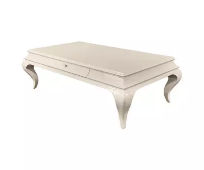 Журнальный стол roma (fratelli barri) белый 141x43x81 см.
