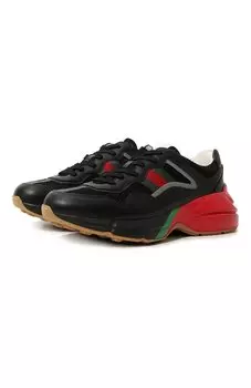 Комбинированные кроссовки Rhyton Gucci
