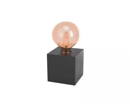 Настольная лампа PRESTWICK 2 1x40W(E27), дерево, черный, 43734