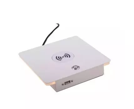 Настольная лампа с беспроводной зарядкой и USB Lightstar Muro