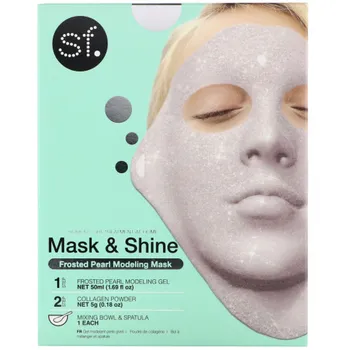 SFGlow, Mask & Shine, моделирующая маска с матовым жемчугом, набор из 4 предметов