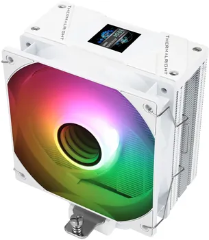 Кулер для процессора Thermalright Assassin Spirit 120 Vision для Socket/115x/1200/1700/1851/AM4/AM5, 120 мм, 1500rpm, 25.6 дБА, 4-pin PWM+3-pin 5V ARGB, Al+Cu, ARGB (AS120-VISION-WH-ARGB)