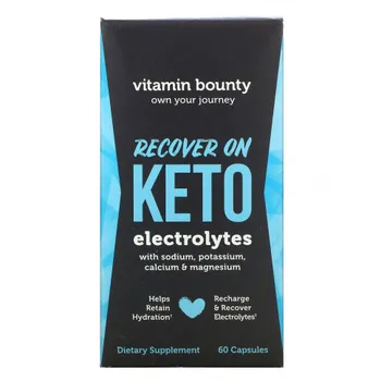 Vitamin Bounty, Recover On Keto, электролиты, 60 капсул