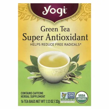Yogi Tea, мощный антиоксидант зеленого чая, 16 чайных пакетиков, 32 г (1,12 унции)