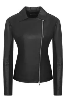 Кожаная куртка Emporio Armani