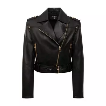 Кожаная куртка Balmain