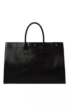 Кожаная сумка-шопер Rive Gauche large Saint Laurent
