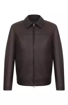 Кожаная куртка Brioni