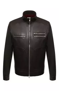 Кожаная куртка Brunello Cucinelli