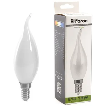 Лампа светодиодная Feron 38262 LB-718 Свеча на ветру E14 15W 4000K