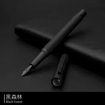 Монте Маунт Черная перьевая ручка из титана