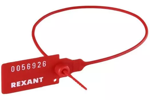 Пломба Rexant 07-6131 пластиковая номерная 350мм красная