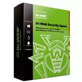 ПО Dr.Web Security Space в картонной упаковке, на 12 мес, на 3 ПК