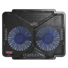Подставка для ноутбука с охлаждением Buro BU-LCP140-B214 14" 335x265x22мм 1xUSB 2x 140ммFAN 480г металлическая сетка/пластик черный"