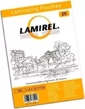 Пленка Lamirel LA-78802 для ламинирования А4, 125мкм, 25 шт.