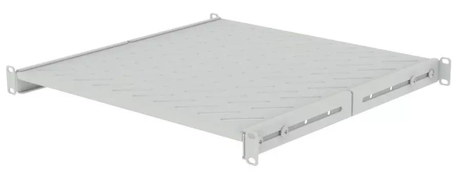 Полка стационарная Filum FL-RSHU-1U-450-GY 19" универсальная, 1U, глубина 450 мм, серая