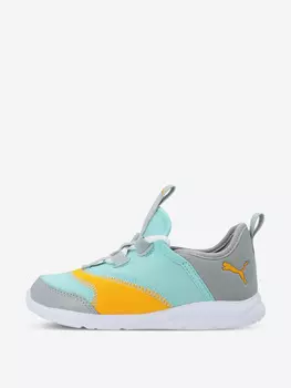 Кроссовки для мальчиков PUMA Fun Racer Slip On Elevate INF, Серый, размер 18