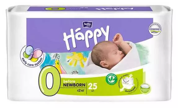 Подгузники Бэлла Хеппи бефо ньюборн (до 2 кг), 25 шт