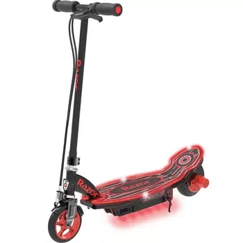 Razor Электросамокат Power Core E90 Glow, черно-красный